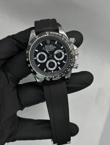 Rolex Daytona Black and Silver |Master Copy